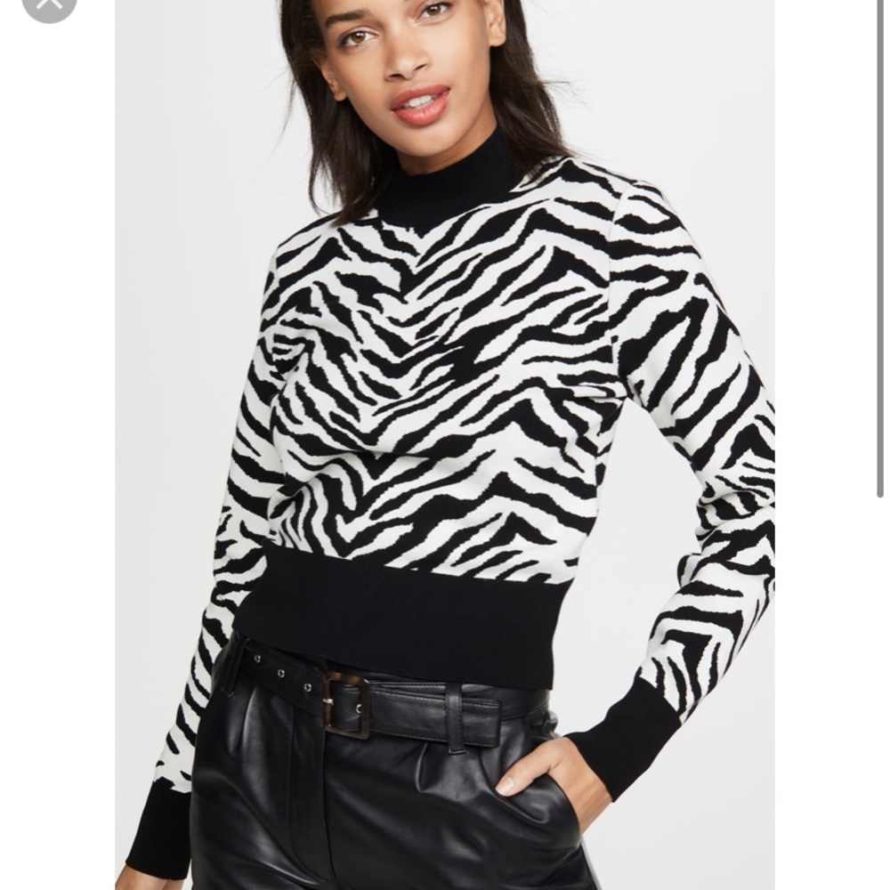 ALC Lola Zebra Print Sweater